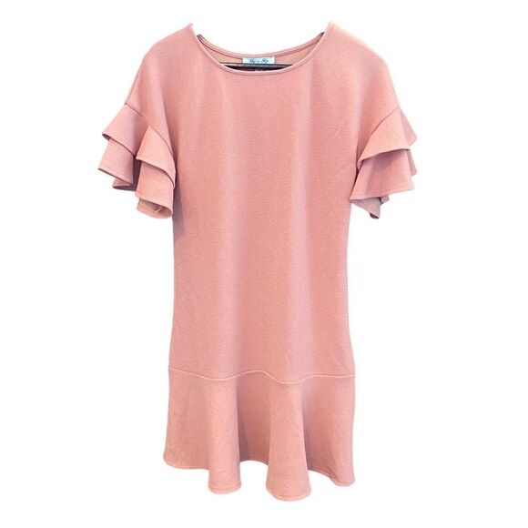 She + Sky Flutter Sleeve Mini Dress Size Medium - Picture 1 of 6